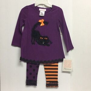 Baby Girl Halloween Dress & Leggings Set 24 Months NEW